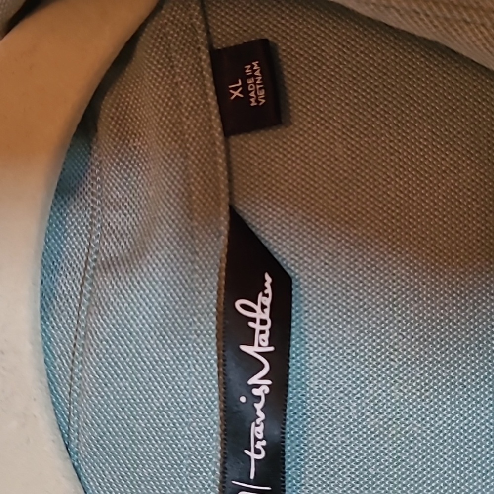 Travis Mathew Green Short Sleeve XL Striped Golf Polo Shirt - Picture 2 of 6
